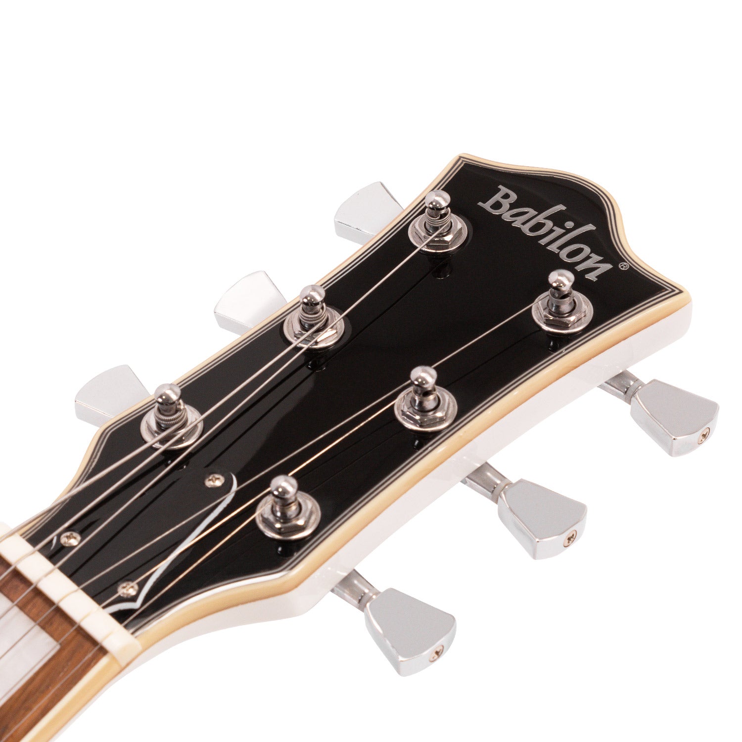 Babilon Unique Series Cosmos II Electric Guitar in White Includes Case-Electric Guitar-Babilon-Hermes Music