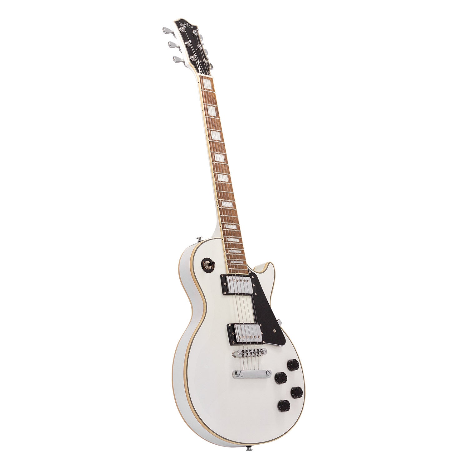 Babilon Unique Series Cosmos II Electric Guitar in White Includes Case-Electric Guitar-Babilon-Hermes Music
