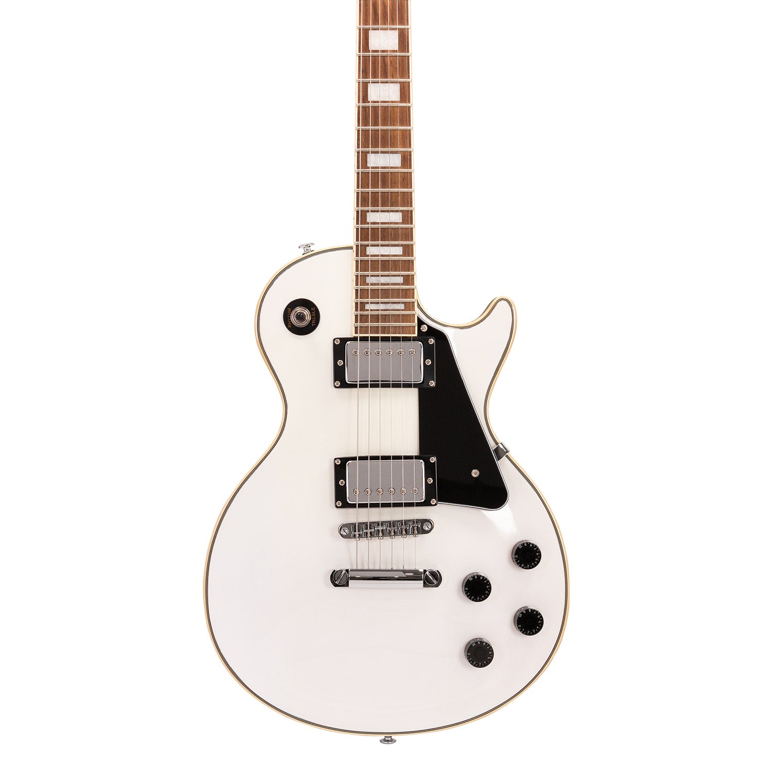 Babilon Unique Series Cosmos II Electric Guitar in White Includes Case-Electric Guitar-Babilon-Hermes Music