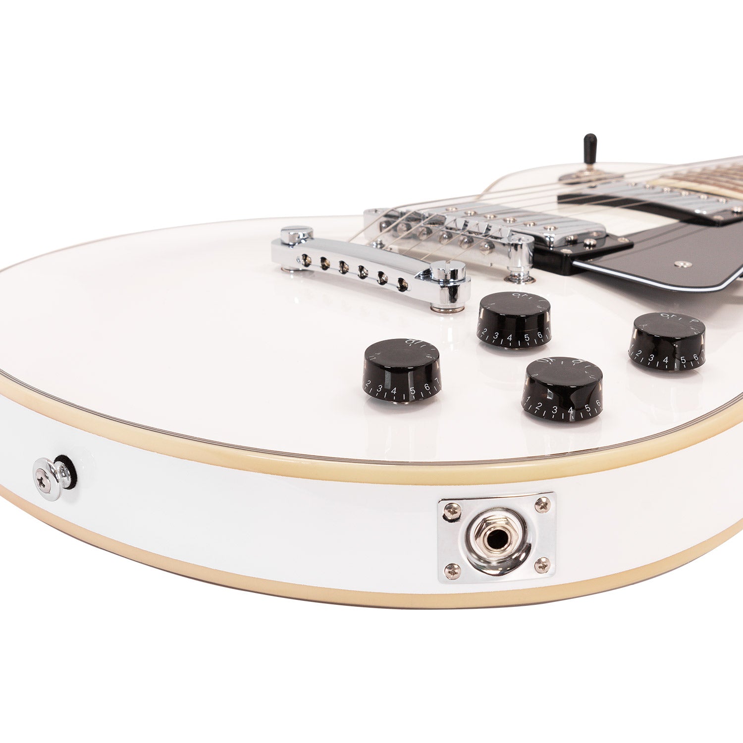 Babilon Unique Series Cosmos II Electric Guitar in White Includes Case-Electric Guitar-Babilon-Hermes Music