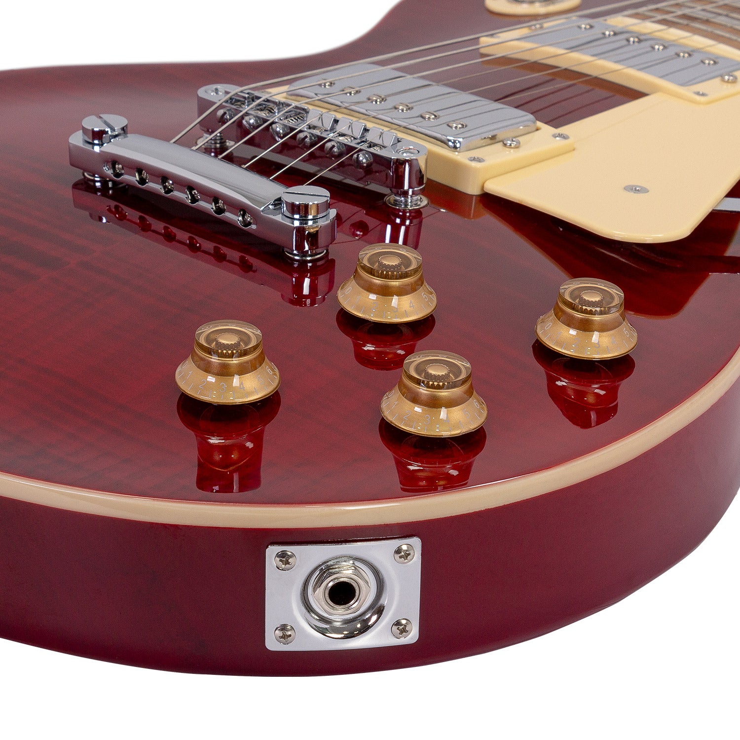 Babilon Cosmos Series Electric Guitar Wine Red with Case-Electric Guitar-Babilon-Hermes Music