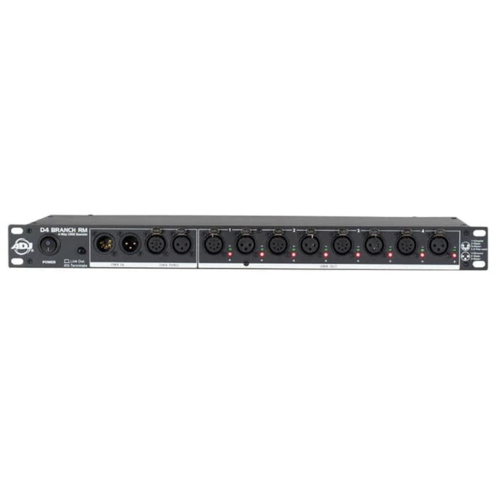 American DJ D4 Branch RM 4-Way DMX Distributor/Booster American-DJ Hermes Music