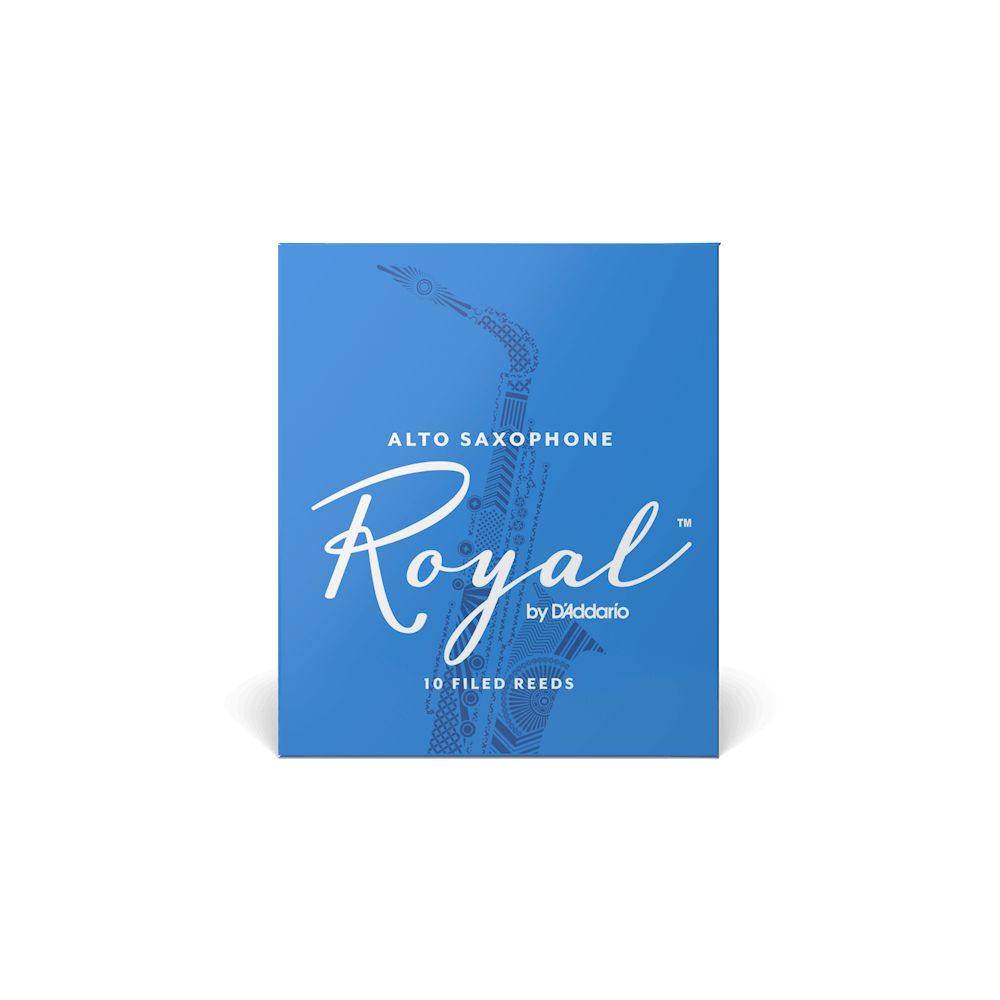 D'Addario Royal by D'Addario Alto Saxophone Reeds Strength 2.5, 10-Pack