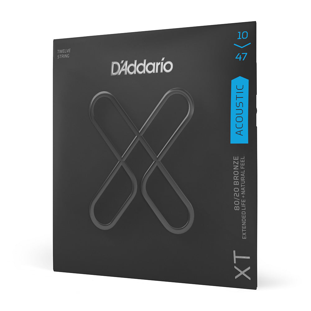 D'Addario XTABR1047-12 Light Coated Acoustic 12-String Guitar