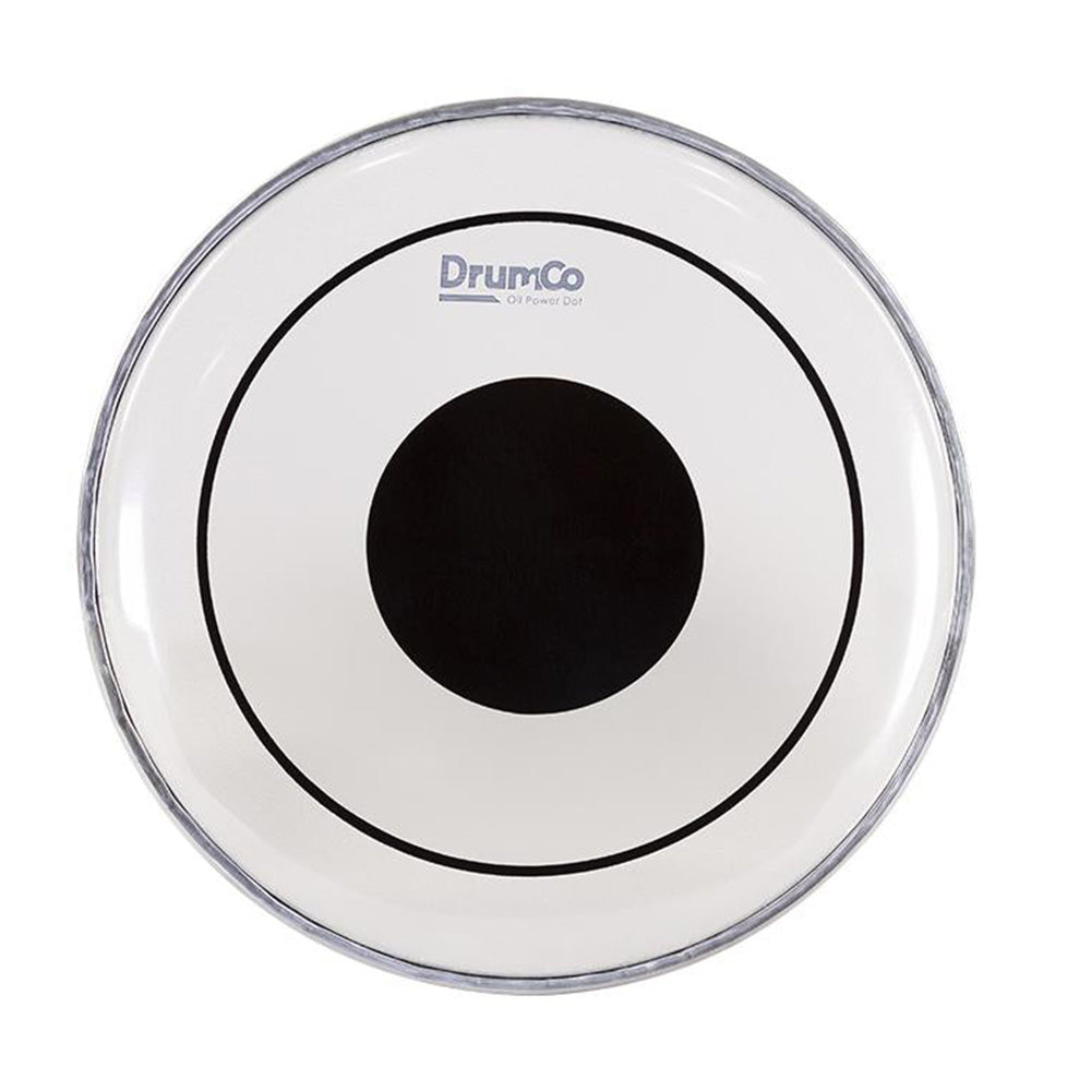 DrumCo DR-10DPOBPD 10" Double Ply Oil W-Black Power Dot on Top-accessories-Drumco-Hermes Music