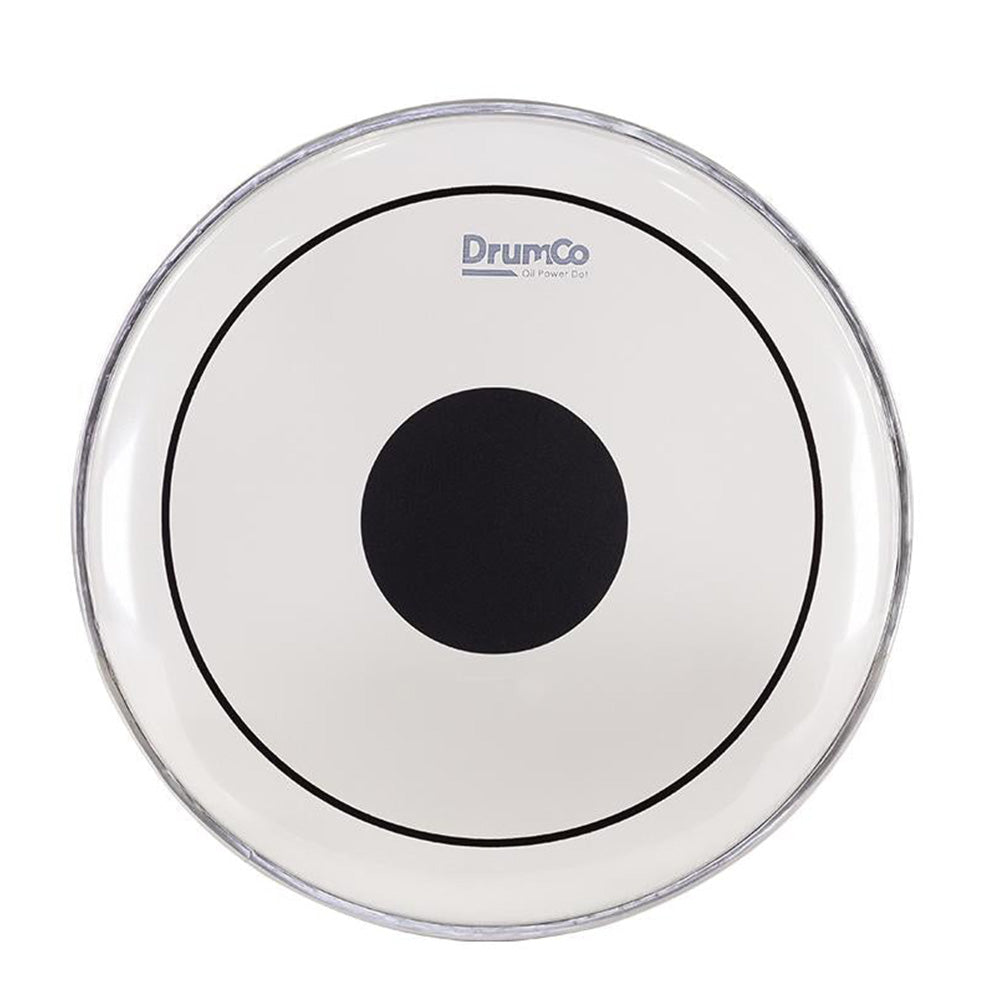 DrumCo DR-12DPOBPD 12" Double Ply Oil W-Black Power Dot on Top-accessories-Drumco-Hermes Music