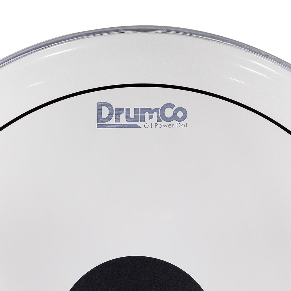 Drumco DR-22DPOBPD 22" Double Ply Oil w-Black Power Dot on Top-accessories-Drumco-Hermes Music