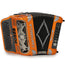 Cantabella Draco Accordion 5 Switch FBE Orange with Silver and Black-Cantabella-Hermes Music-Accordion Pro Shop