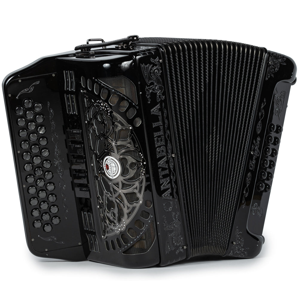 Cantabella Dragon Accordion 5 Switch EAD Black