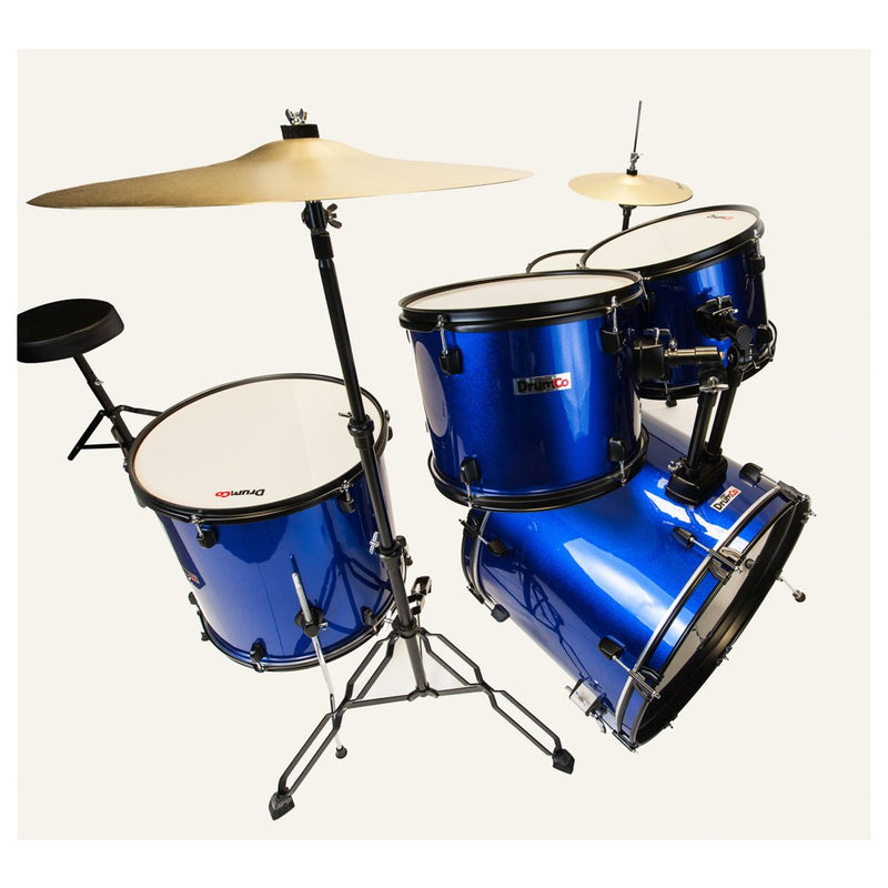 Drumco Obelix Drum Set Blue with Black Hardware-Drum Kits-Drumco- Hermes Music