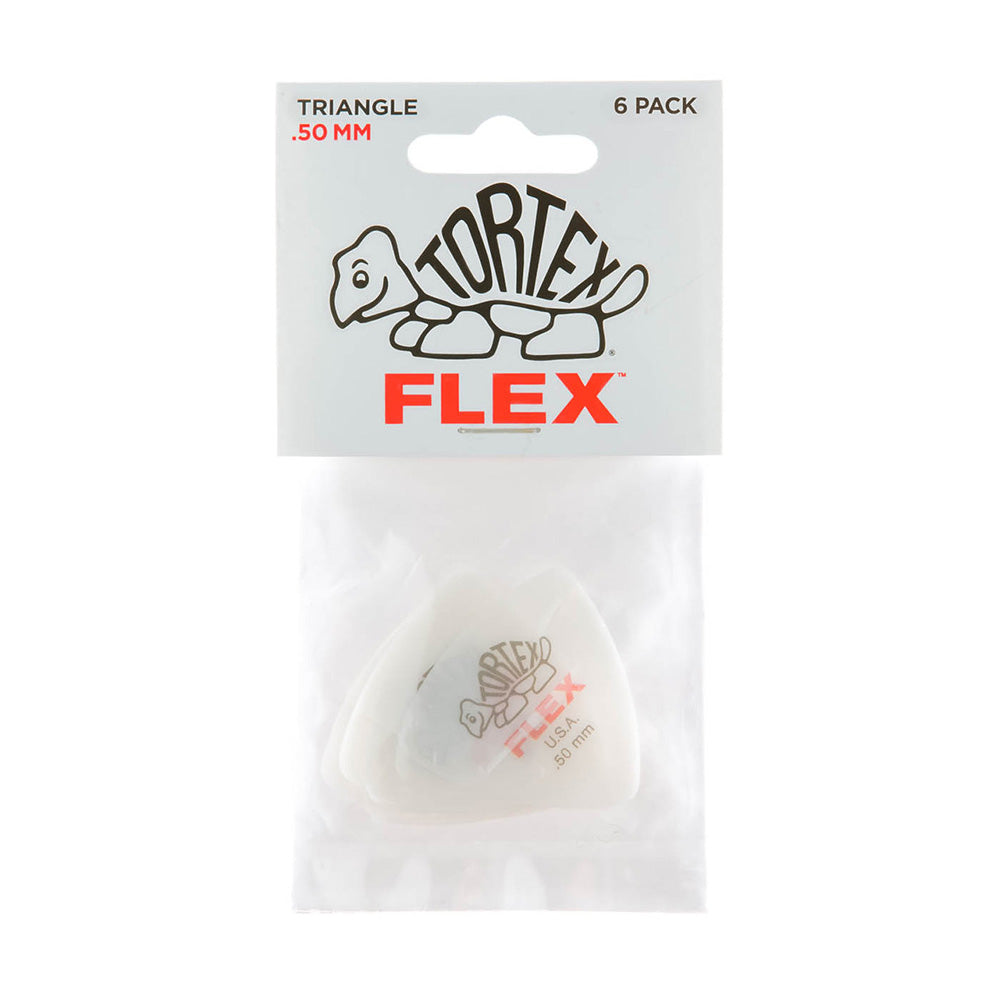 Dunlop 456P50 TORTEX® FLEX™ Triangle Pick .50MM
