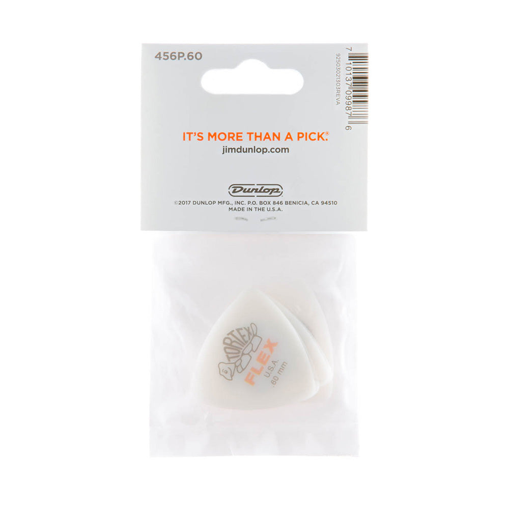 Dunlop 456P60 TORTEX® FLEX™ Triangle Pick .60MM