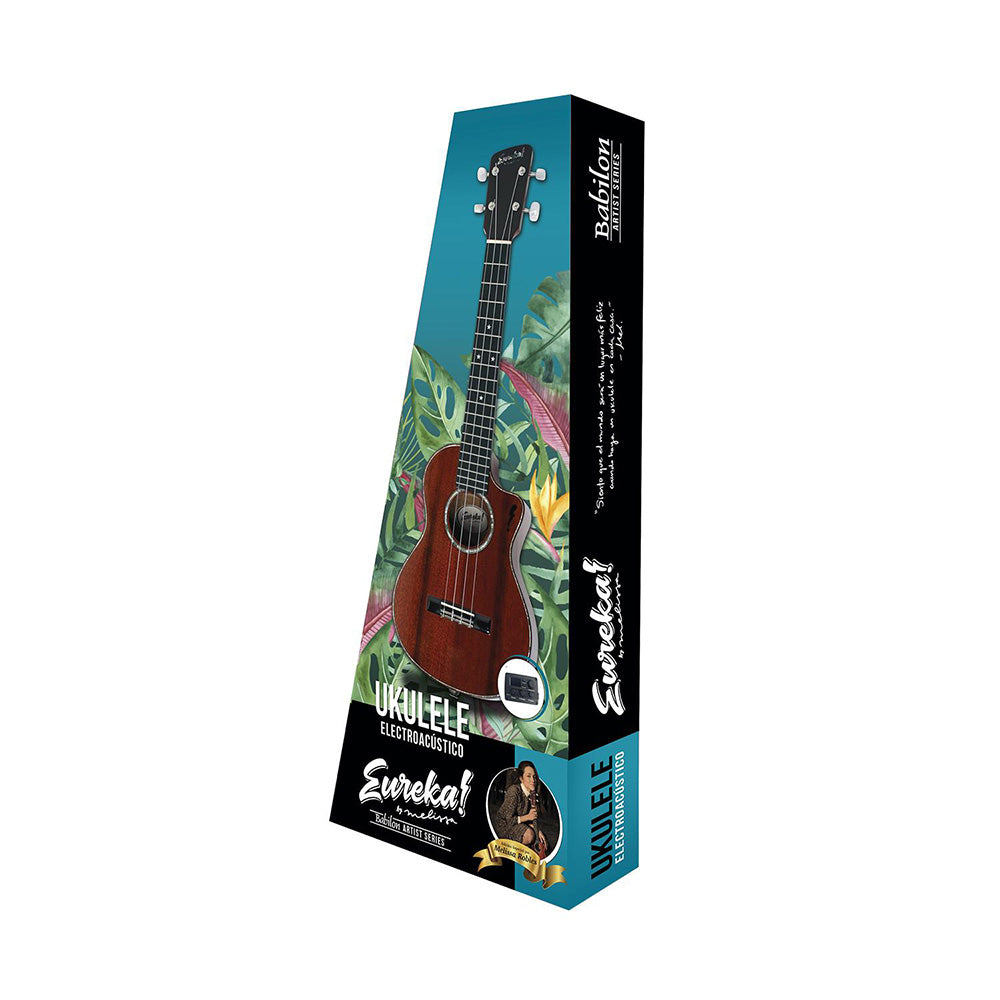 Babilon EA-EUREKA-B Electroacoustic Tenor Ukulele Special Edition by Melissa Robles-ukulele-Babilon-Hermes Music
