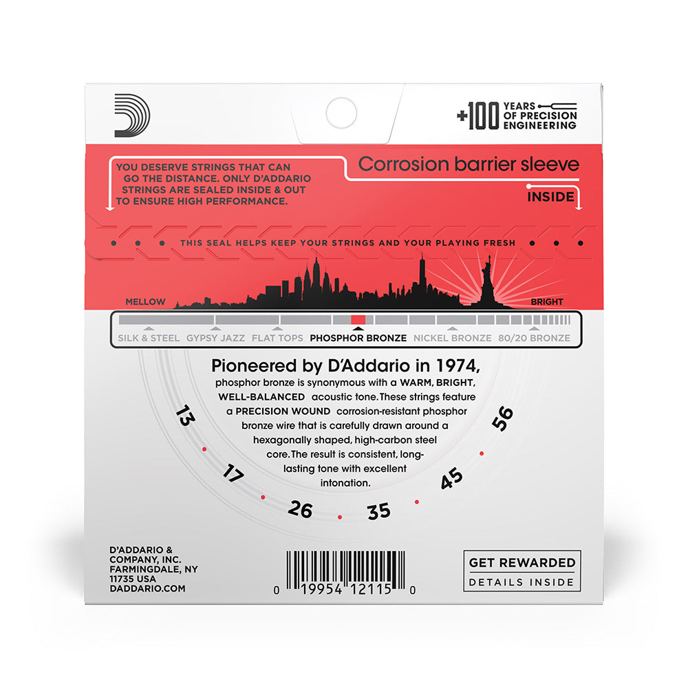 D'Addario EJ17 Phosphor Bronze Acoustic Guitar Strings