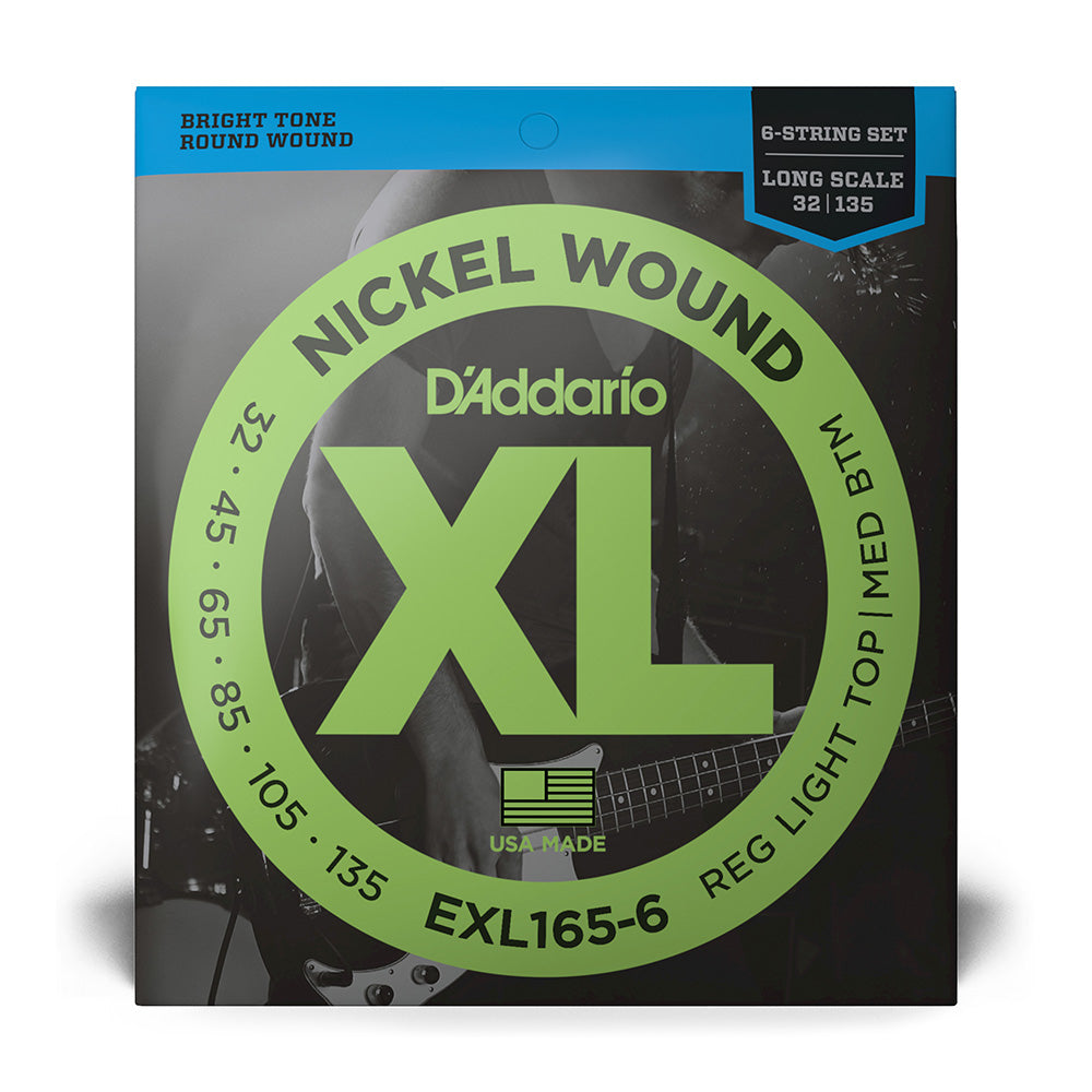 D'Addario EXL165-6 Nickel Wound 6-Strings Bass Guitar