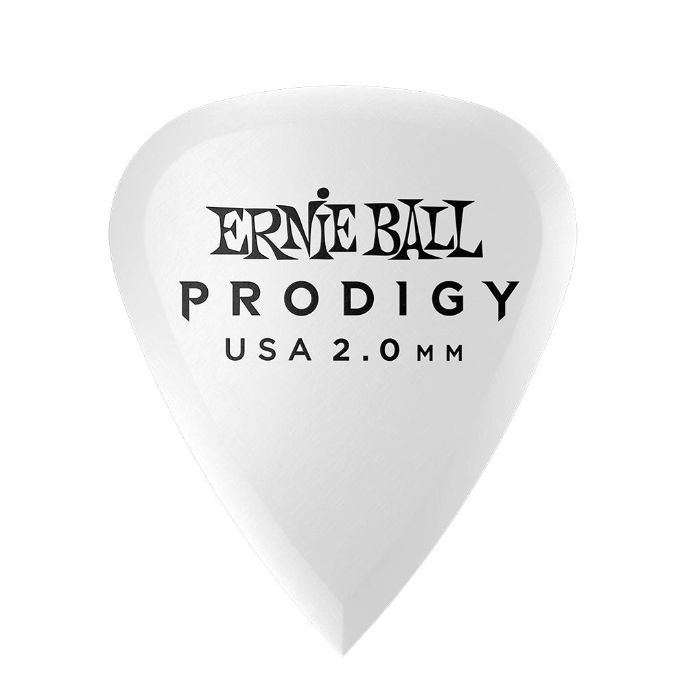 Ernie Ball Prodigy 2mm Standard Guitar Picks 6-Pack in White