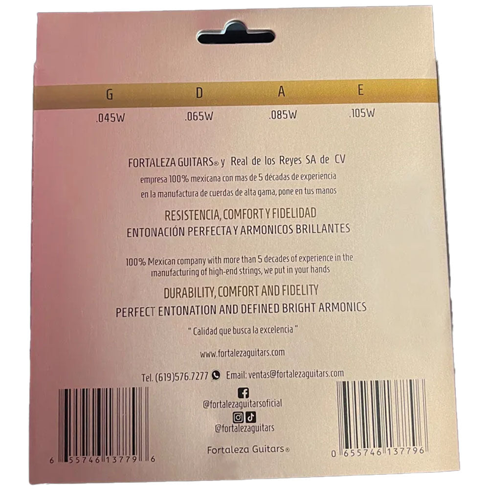 Fortaleza Bass Guitar Steel 4 Set