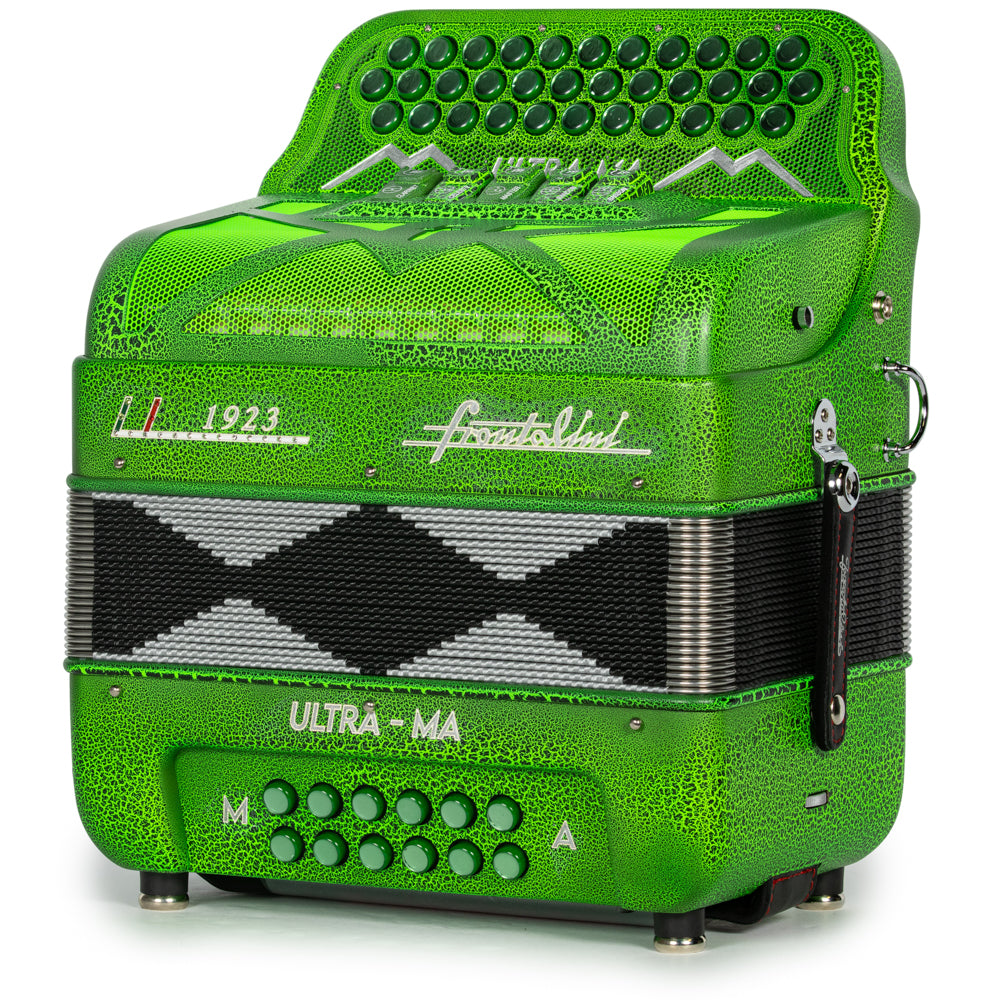 Frontalini Special Edition Ultra-Ma 5 Switch FBE Accordion in Matte Crocodile Green