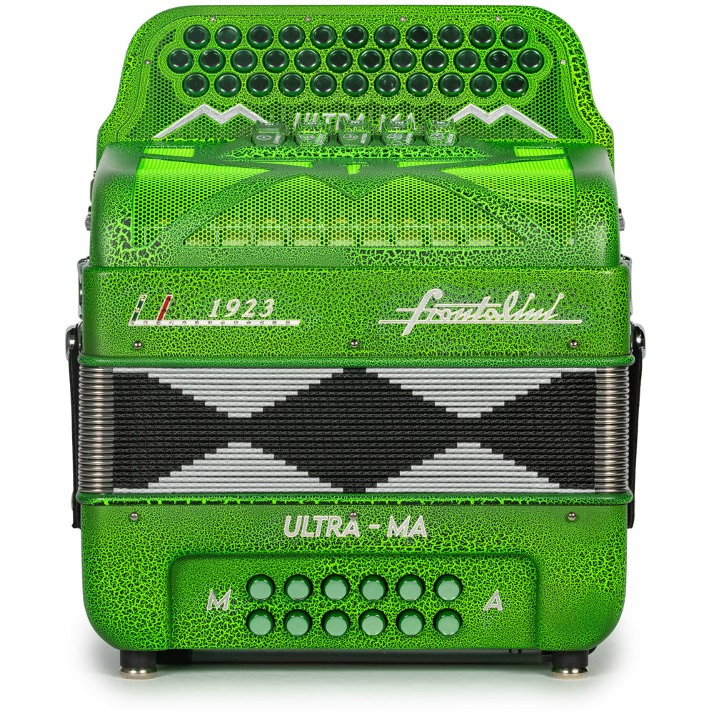 Frontalini Special Edition Ultra-Ma 5 Switch FBE Accordion in Matte Crocodile Green Hermes Music