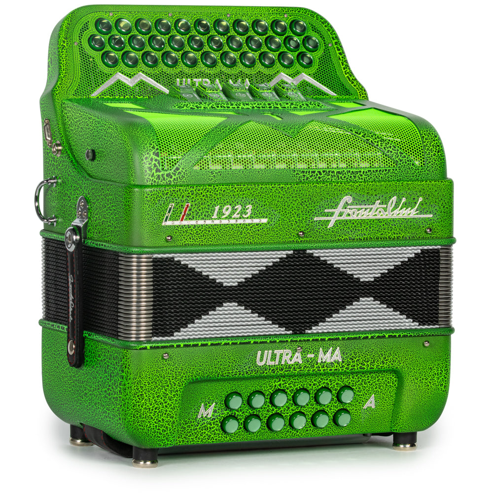 Frontalini Special Edition Ultra-Ma 5 Switch FBE Accordion in Matte Crocodile Green Hermes Music