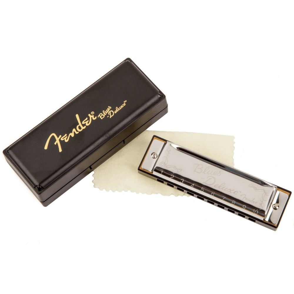 Fender Blues Deluxe Harmonica in Key of C-harmonica-Fender-Hermes Music