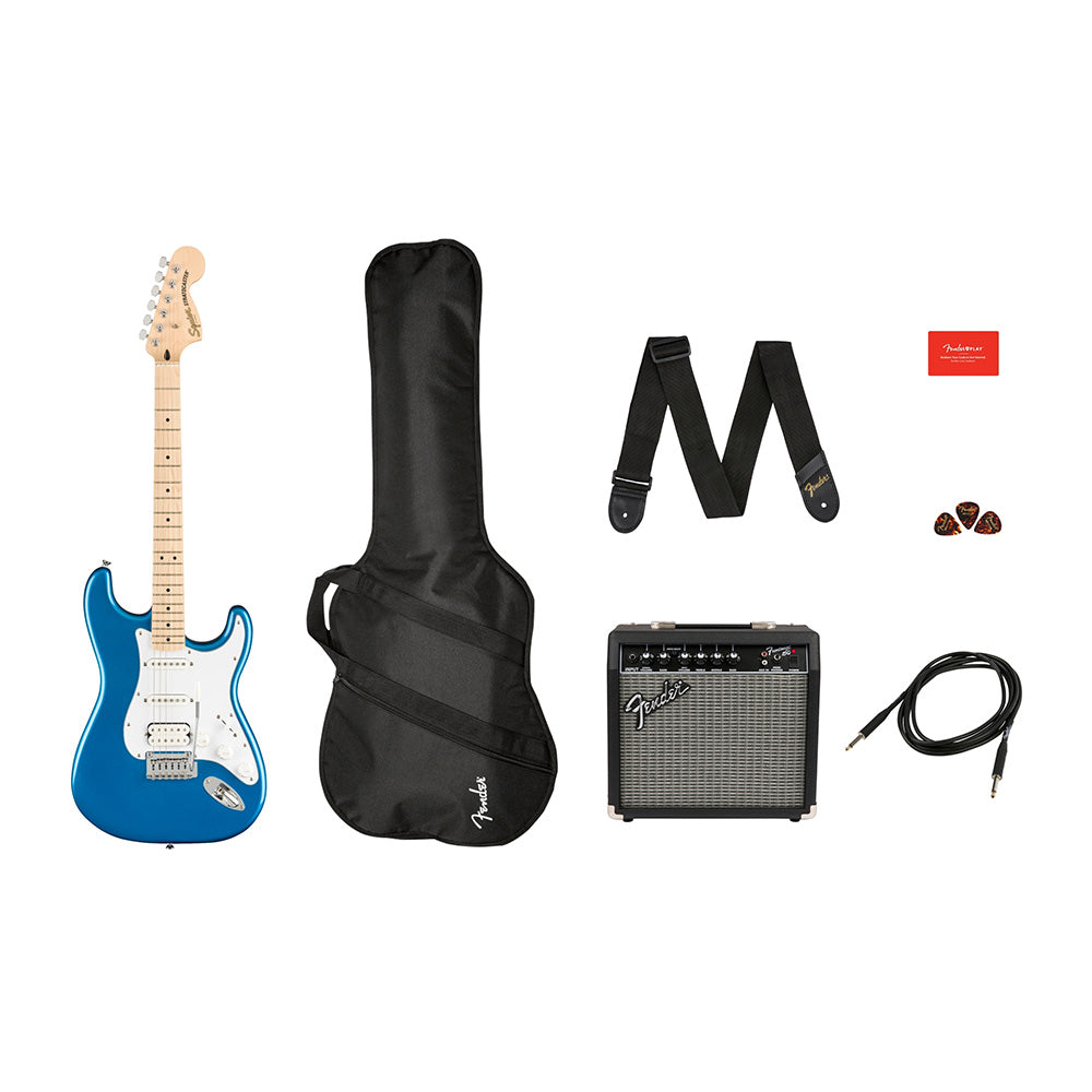 Fender Affinity Series Stratocaster HSS Pack Blue-guitar-Fender- Hermes Music