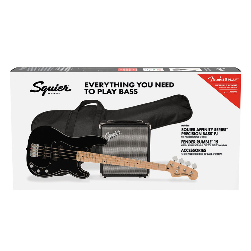 Fender Affinity Series™ Precision Bass PJ Pack Black-bass-Fender- Hermes Music