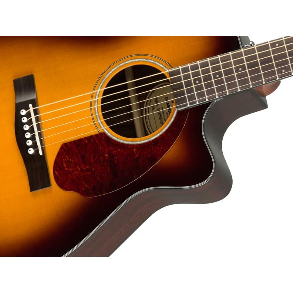 Fender CC-140SCE Concert Acoustic Guitar in Sunburst with Case
