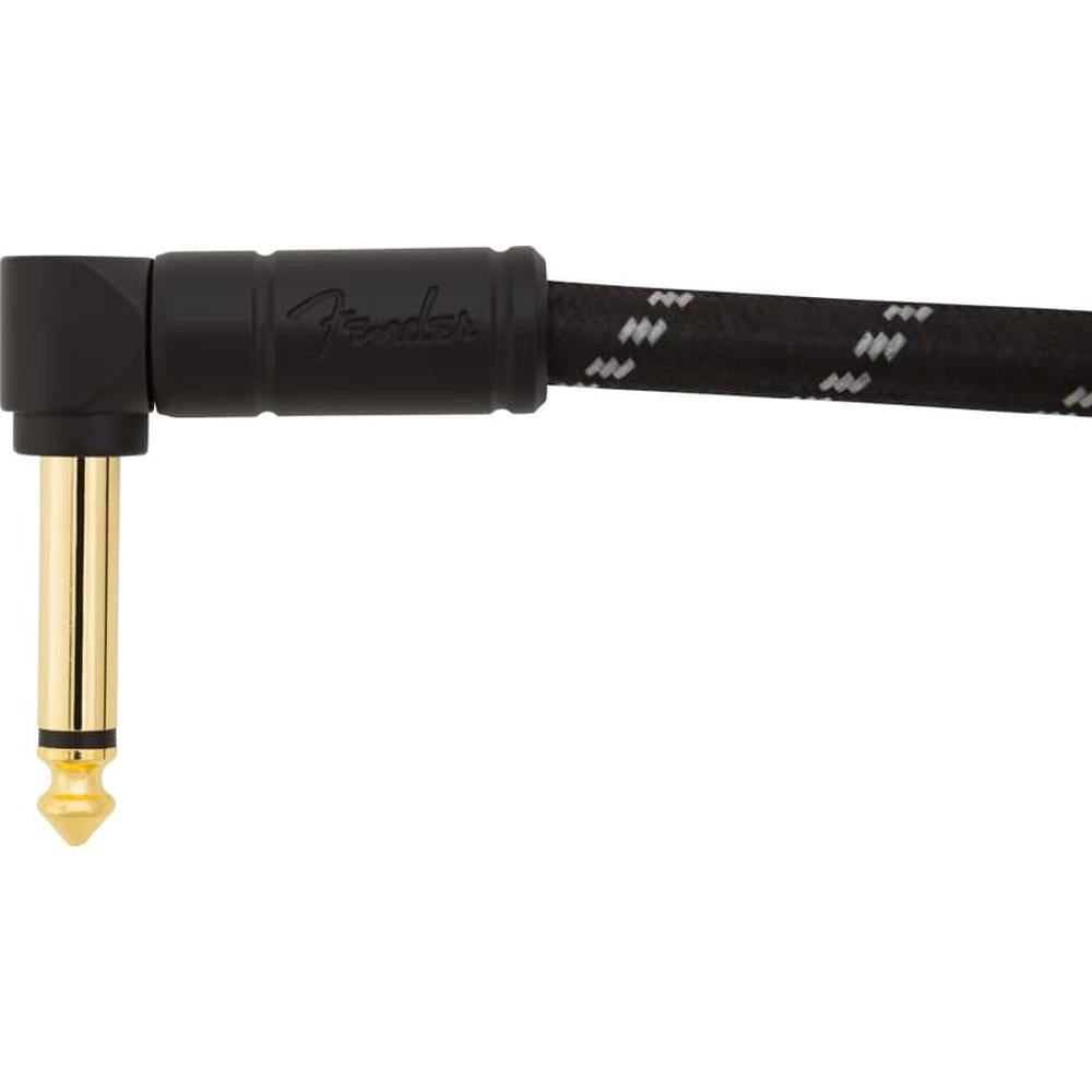Fender Deluxe Series Tweed Instrument Cables 6in Angled