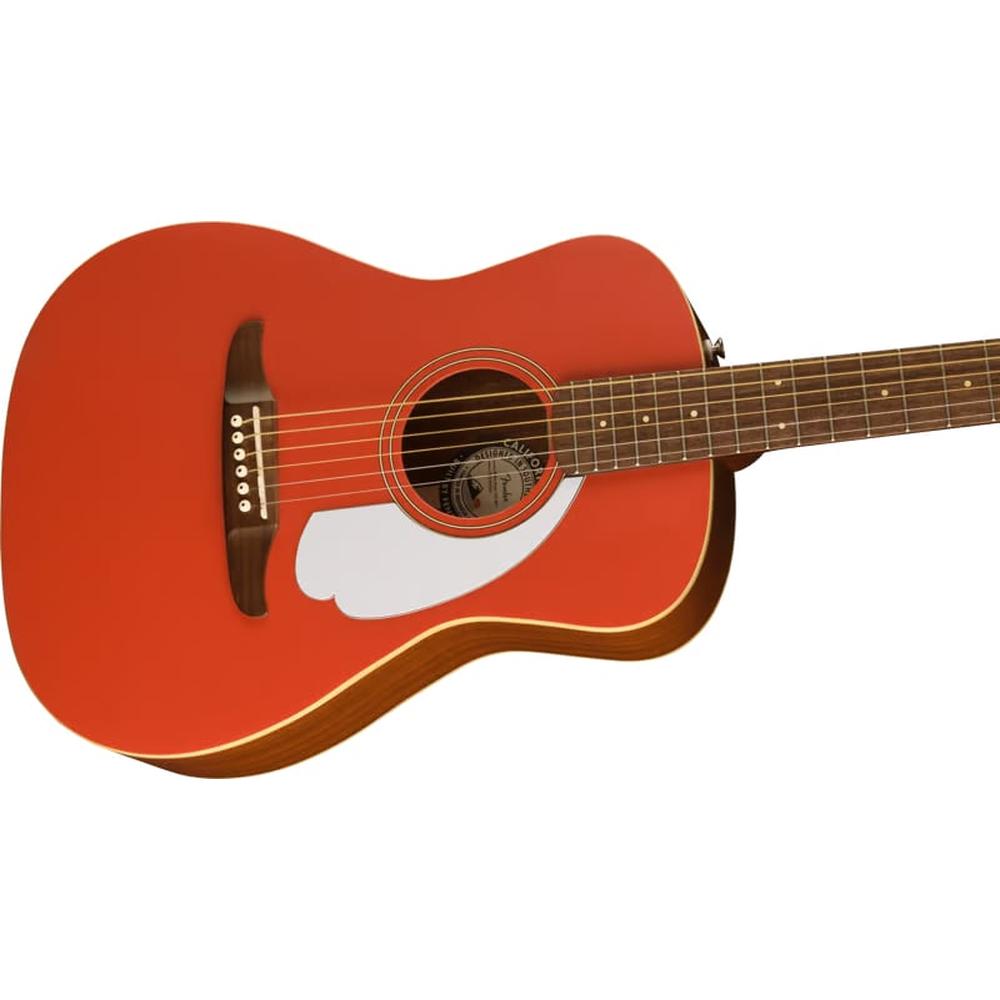 Fender Malibu Player Acoustic Guitar in Fiesta Red