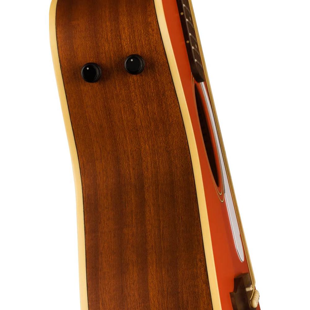 Fender Malibu Player Acoustic Guitar in Fiesta Red
