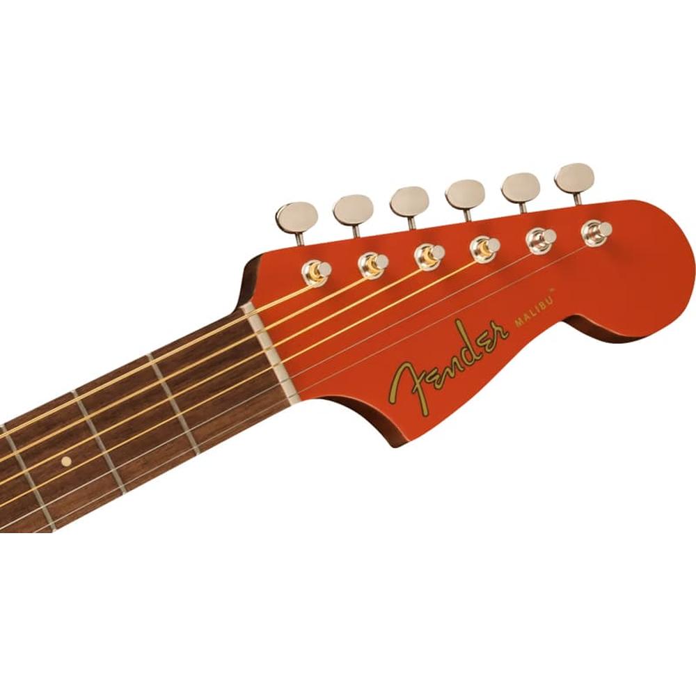 Fender Malibu Player Acoustic Guitar in Fiesta Red