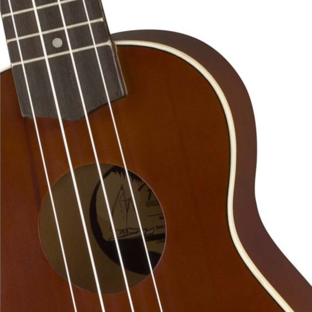 Fender Venice Soprano Ukulele Black - Klundert Music Fender Venice Soprano Ukulele Black - Klundert Music
