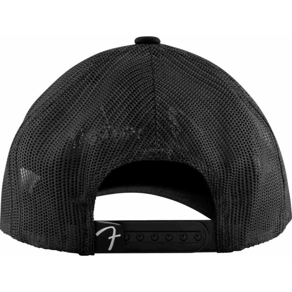 Fender Snap Back Pick Holder Hat, Black-accessories-Fender-Hermes Music