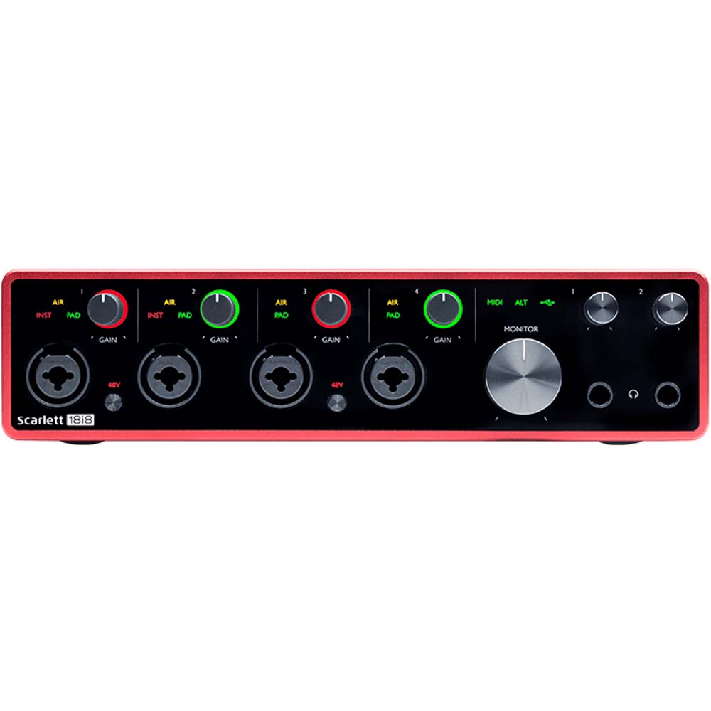 Focusrite Scarlett 18i8 18x8 USB Audio/MIDI Interface (3rd Generation)-interface-Focusrite- Hermes Music