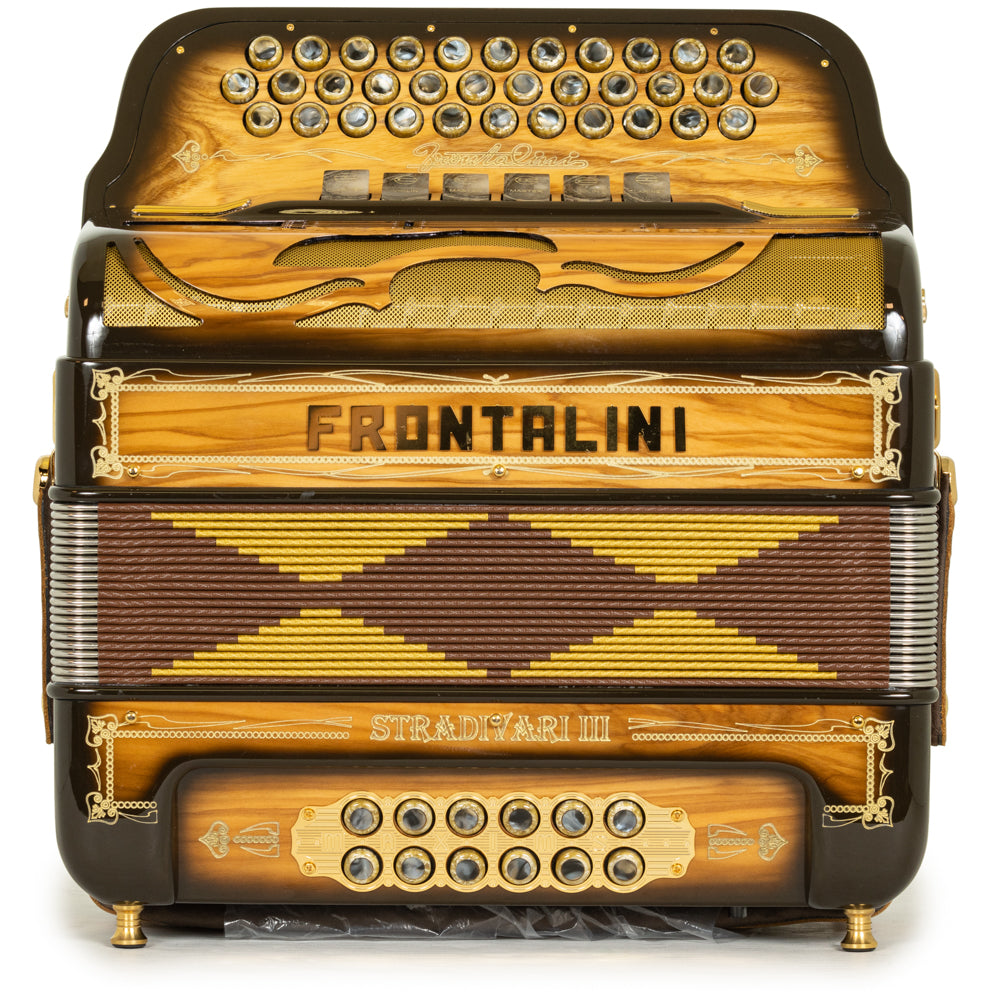 Frontalini Stradivari III 6 Switch FBE-EAD Accordion Polished Wood with Gold