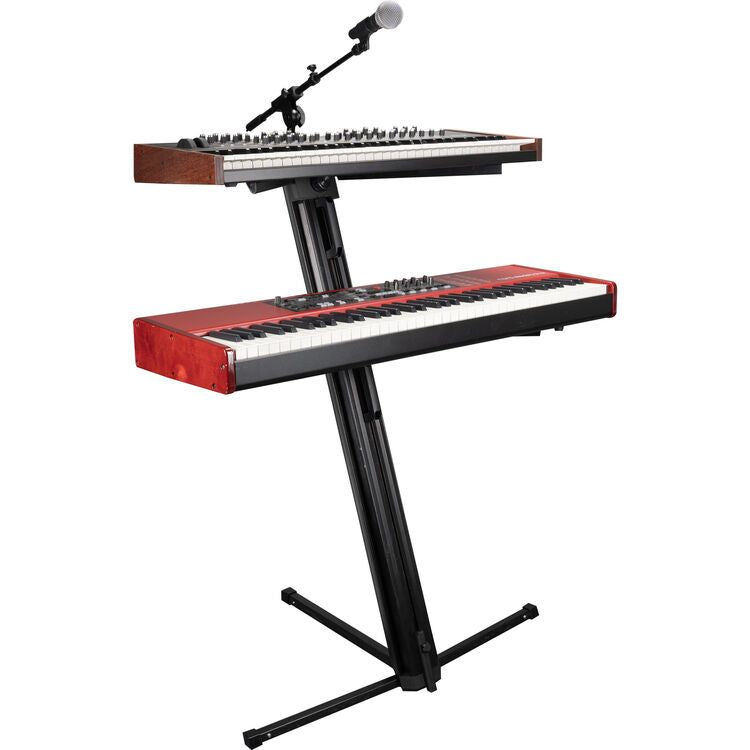 Gator Frameworks Column-Style Keyboard Stand with Mic Boom Arm and Gig Bag-Gator-Hermes Music