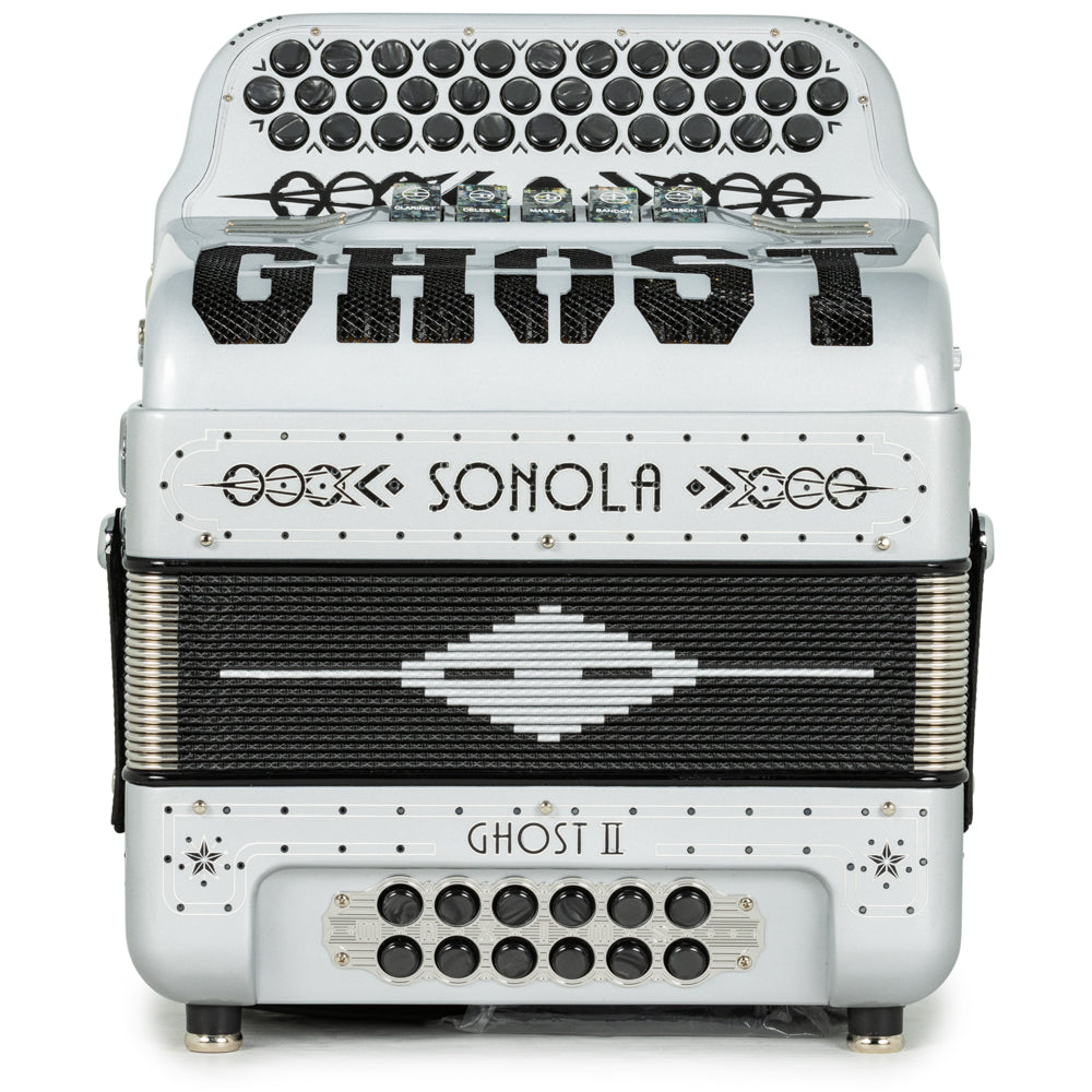 Sonola Ghost II Ultra Compact Accordion 5 Switch EAD Matte Gray and Silver