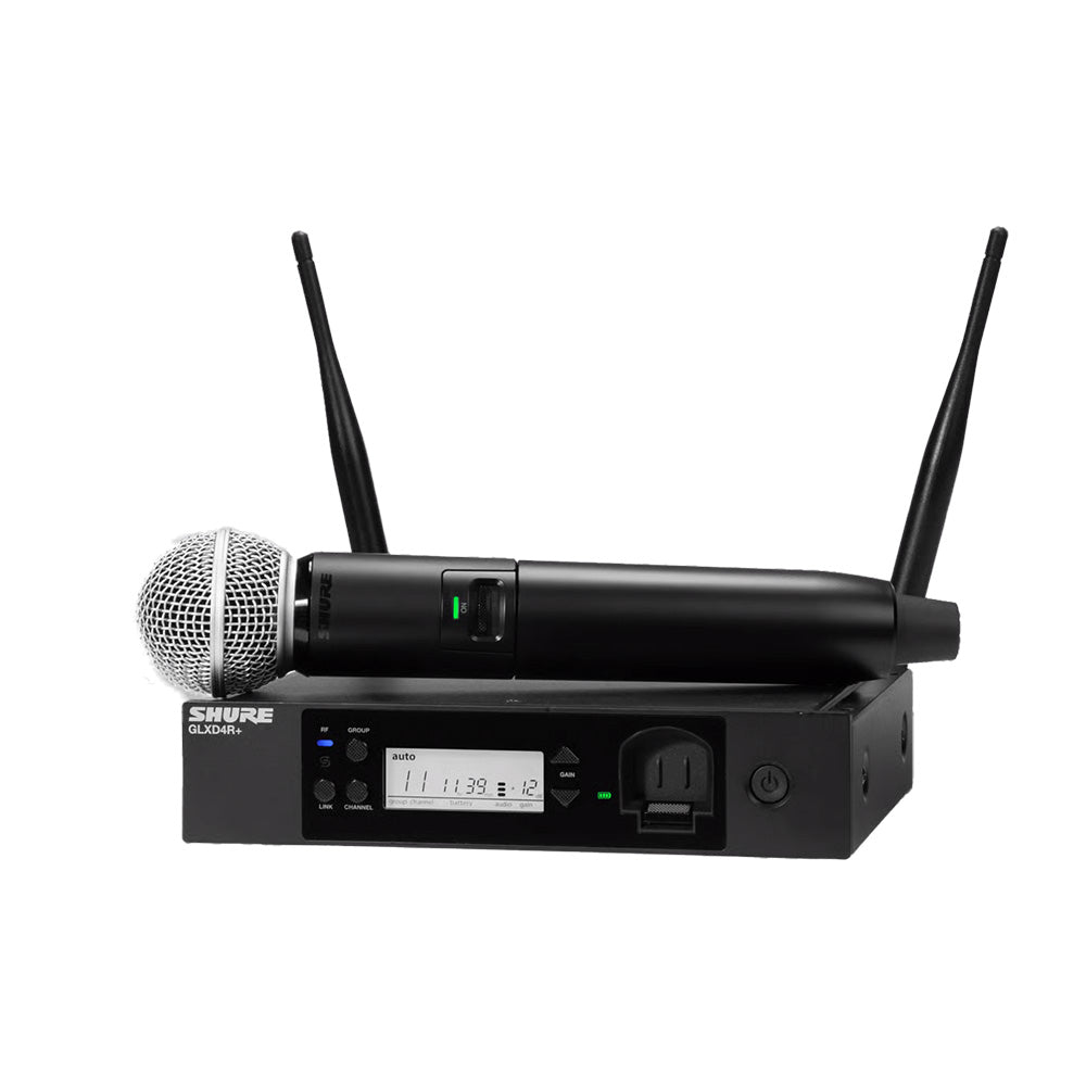 Shure GLXD24R+/SM58-Z3 Dual-Band wireless Vocal System-microphone-Shure-Hermes Music