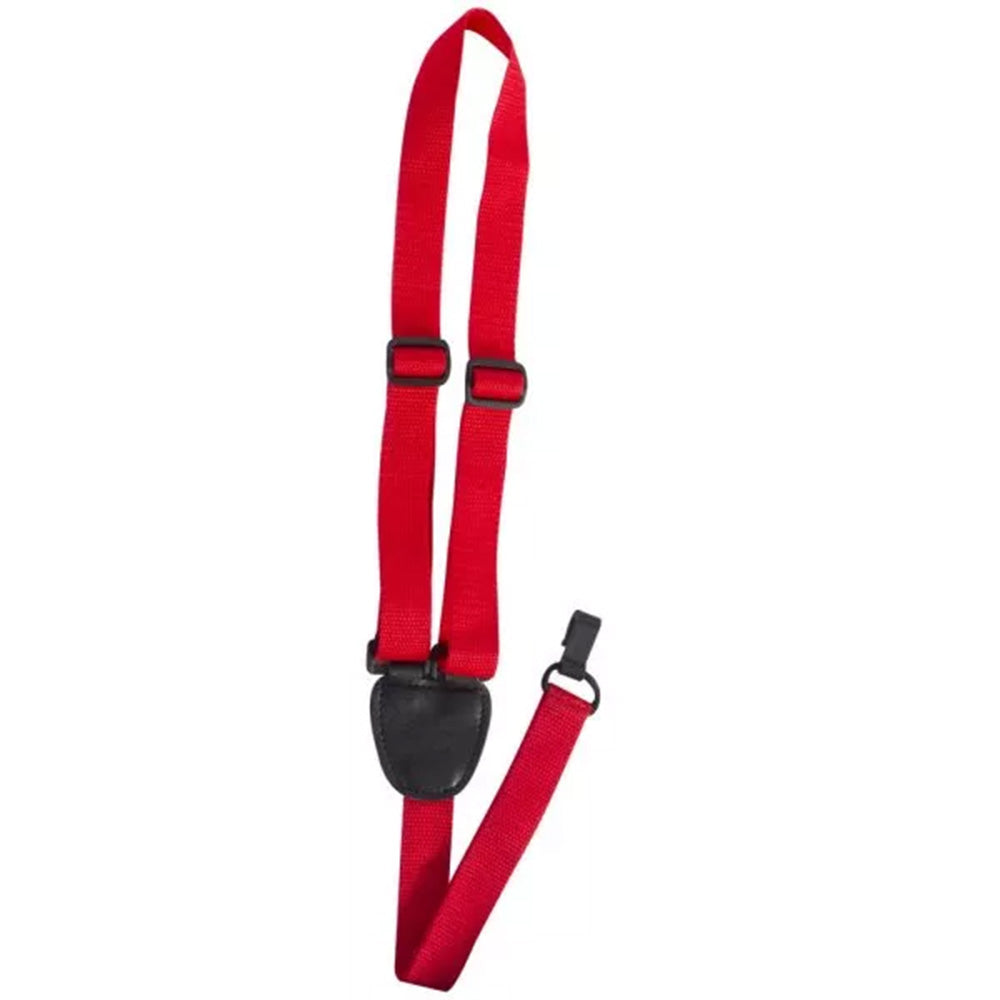 On Stage GSA70R Ukulele Strap, Red-accessories-On Stage-Hermes Music