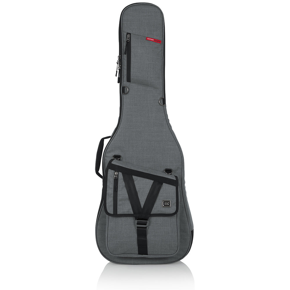 Gator GT-ELECTRIC-GRY Transit Series Electric Guitar Gig Bag with Light Grey Exterior