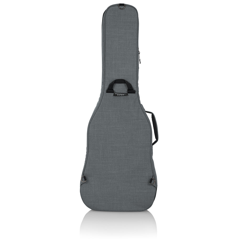Gator GT-ELECTRIC-GRY Transit Series Electric Guitar Gig Bag with Light Grey Exterior
