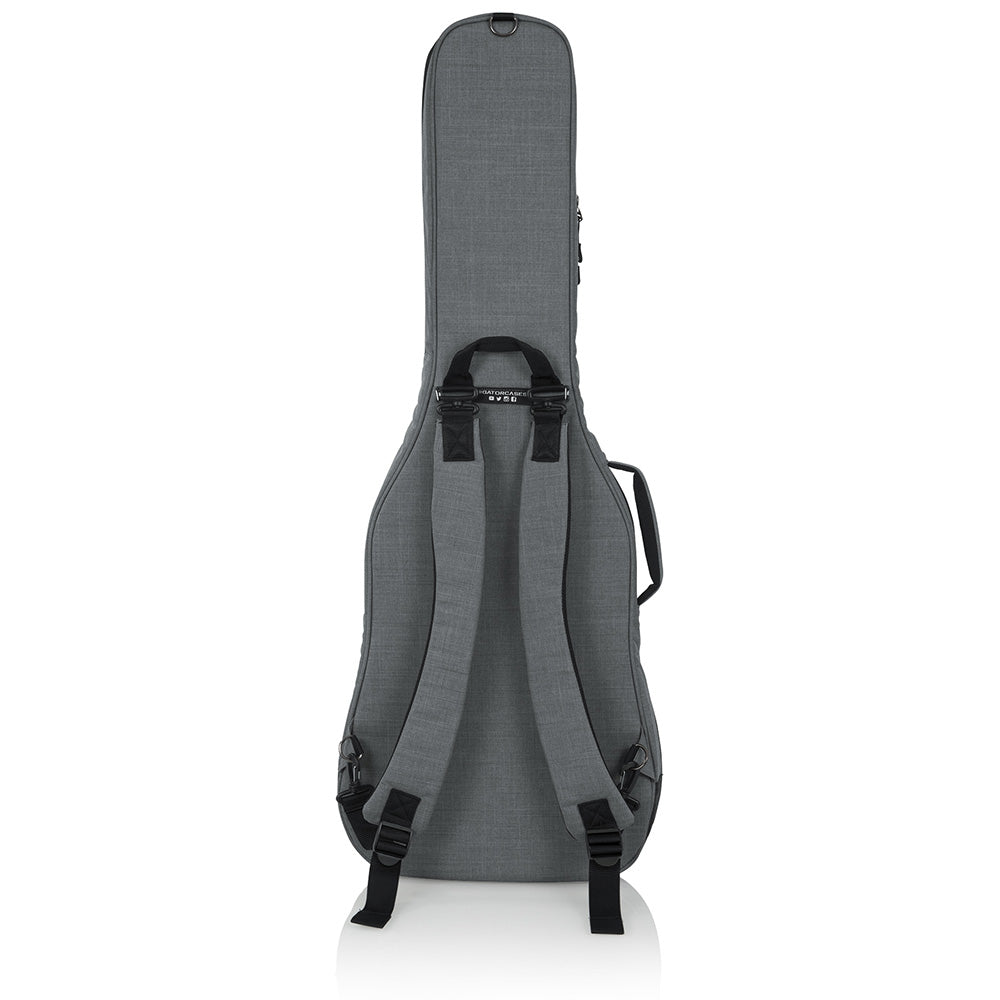 Gator GT-ELECTRIC-GRY Transit Series Electric Guitar Gig Bag with Light Grey Exterior