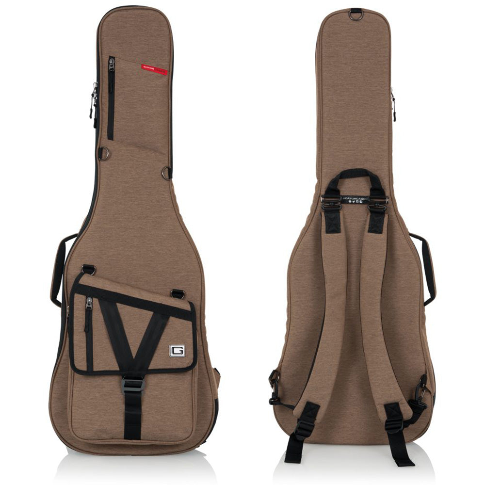 Gator GT-ELECTRIC-TAN Transit Series Electric Guitar Gig Bag with Tan Exterior