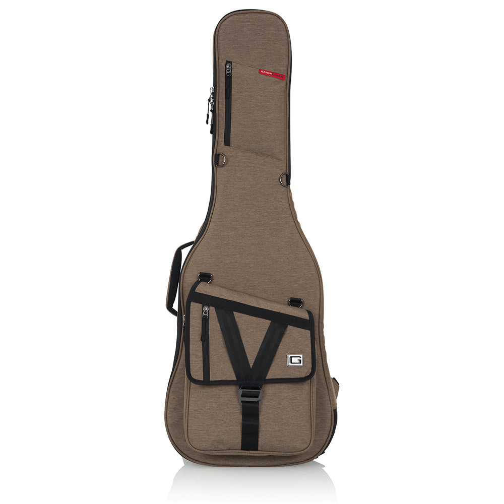 Gator GT-ELECTRIC-TAN Transit Series Electric Guitar Gig Bag with Tan Exterior