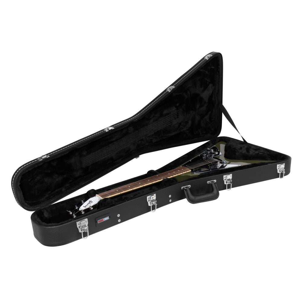 Gator Deluxe Wood Case For Flying V Guitar
