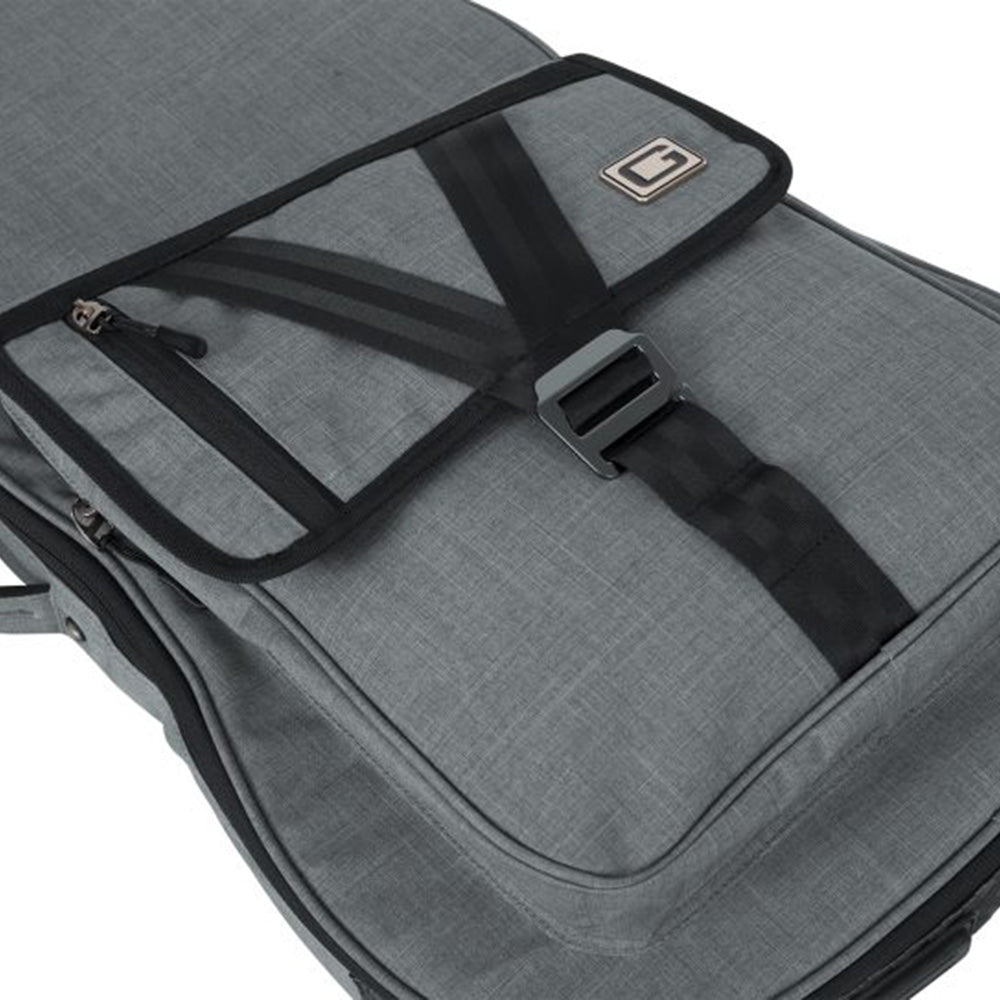 Gator GT-ELECTRIC-GRY Transit Series Electric Guitar Gig Bag with Light Grey Exterior