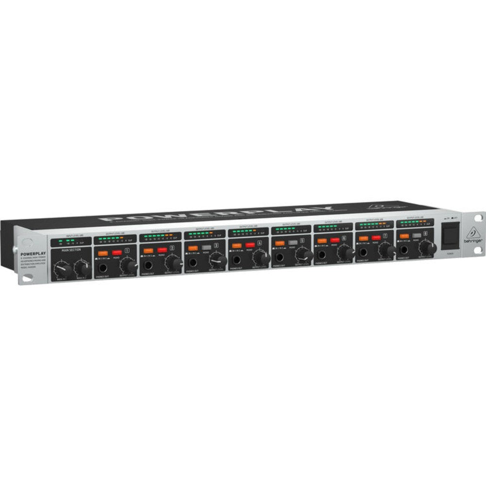 Behringer HA8000 8-Channel Stereo Headphones Mixing and Distribution Amplifier-Behringer-Hermes Music