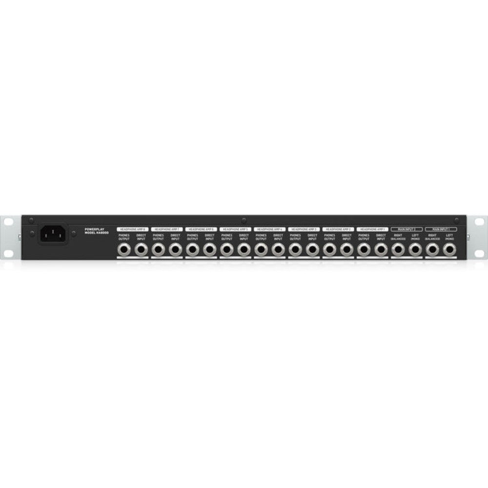 Behringer HA8000 8-Channel Stereo Headphones Mixing and Distribution Amplifier-Behringer-Hermes Music