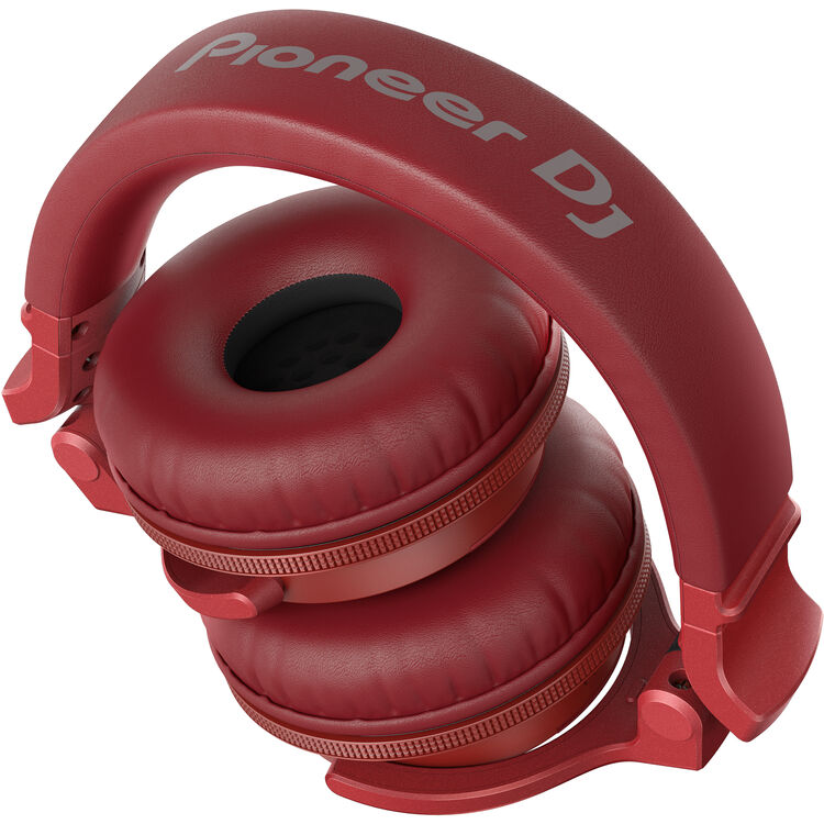 Pioneer HDJ-CUE1BT-K Bluetooth DJ Headphones in Red